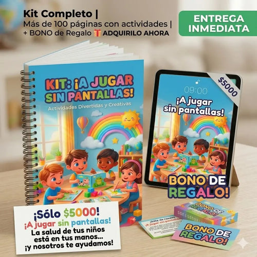 Kit Premium "A Jugar y Aprender Sin Pantallas" (+200 Págs + Bono Especial)